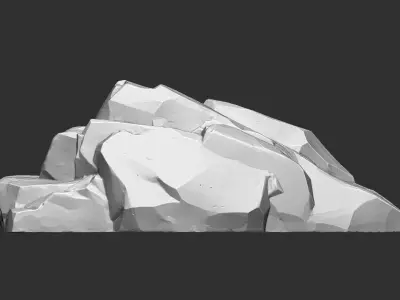 3D Mountain rock Zbrush sculpt 3D model