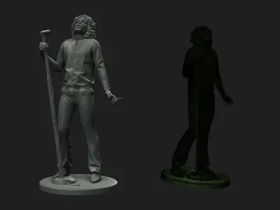 Jim Morrison figure 3D print model