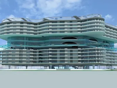 Office Building 1 3D model