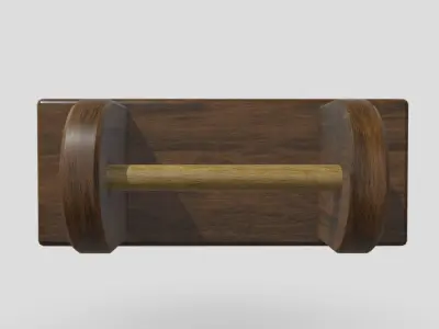 Toilet Roll Holder 5 Low-poly 3D model