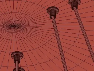 NETTO modern chandelier 3D model