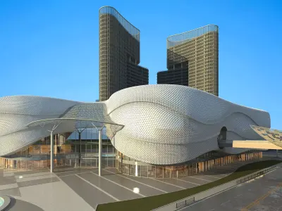 Shopping Plaza 02 3D model