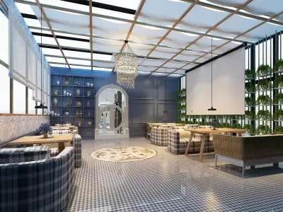 Business Restaurant - Coffee - Banquet  17 3D model