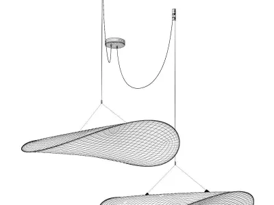 Tyvek Pendant Lamp 3D model