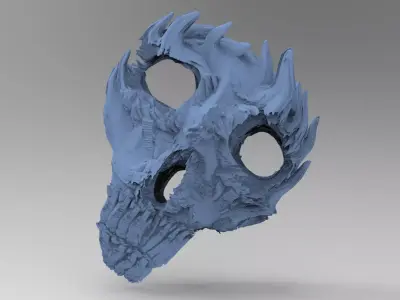 Nordor Dark Moon mask horned  3D model