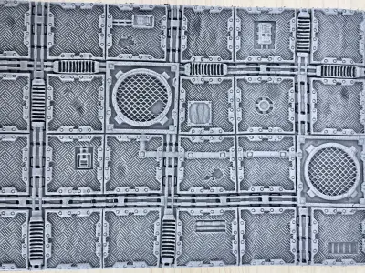 Grim Iron Underbelly Texture Roller and Terrain Set 3D print model