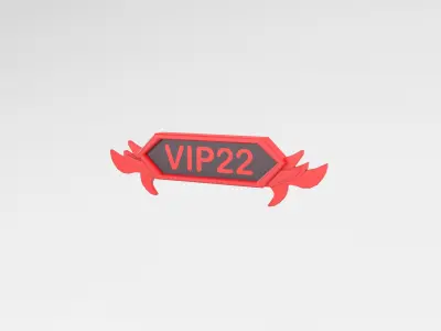 Game VIP Symbol v4 008 Low-poly 3D model