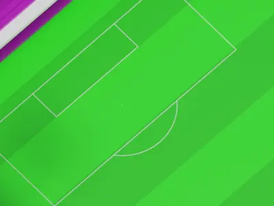 Cartoon Soccer Football Stadium 3D model