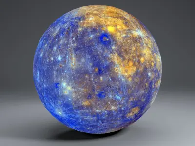 Mercury 11k Globe 3D model