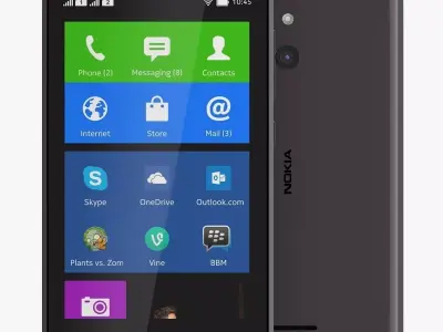 Nokia XL Black 3D model
