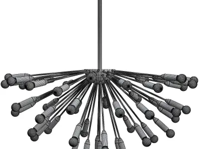 LAMPARA  SPUTNIK Icono del diseno 3D model