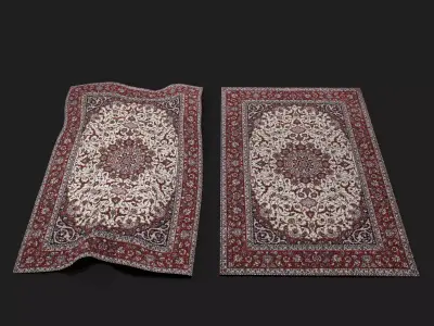 Persian Carpet Design Two Low-poly 3D model