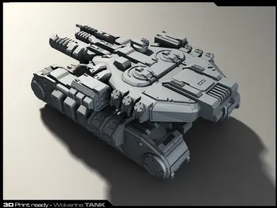 MK3-Tank 3D Print futuristic tank 3D print model