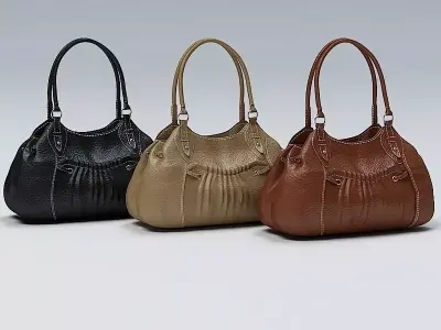 Ladies Hand Bag 01 Low-poly 3D model