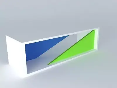 Neon bar counter Free 3D model