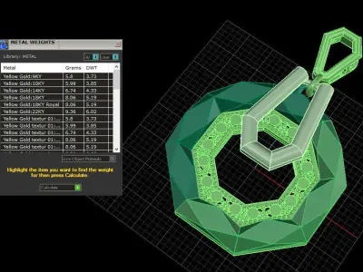 facet pendent 3D print model