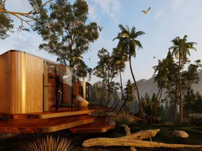 Lumion Scene Mega Pack - VOL 1 - 2  8 Premium Lumion Scene   3D model