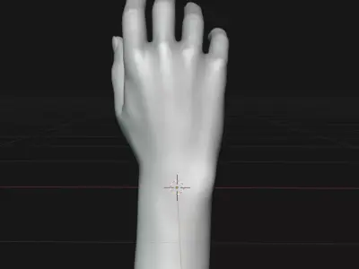 Hand Relaxed Artist mannequin 3D model