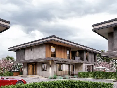 Villa 3D  Exterior Scene  3D model