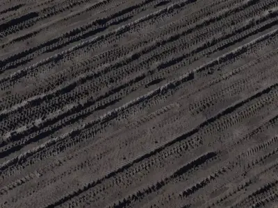 Fresh Tilled Furrowed Soil Texture  Texture