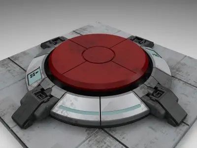 Portal Button Free 3D model