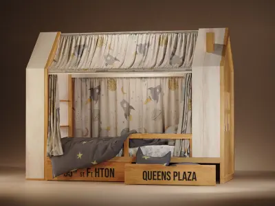 Bed Kids - 3D MODEL 3D model