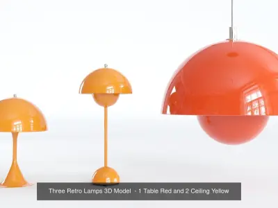 20 Collection Lamps 3D model pack