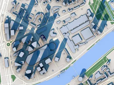 Moscow City Russia  3D model