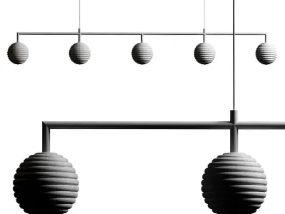 Aromas del Campo Doul Linear Pendant Lamp 3D model