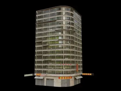 Building pack Include city example 3D model