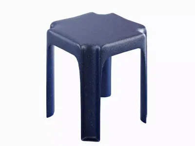 Stackable Plastic Chair B 01 3D model