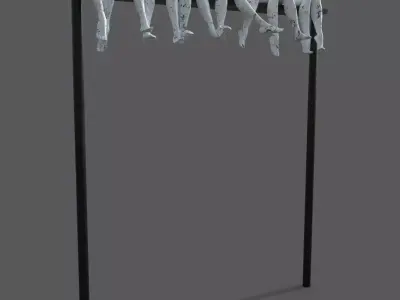 Sculpture by the sea art installation outdoor entrance 3D model 3D model