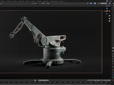 Robin-X Robot Low-poly 3D model