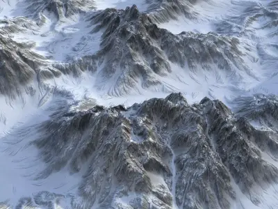 Landscape 143 Low-poly 3D model