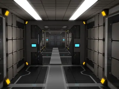 Sci Fi Corridor  3D model