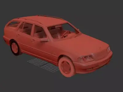 Mercedes Benz C class Mk1 S202 estate 1997 3D print model