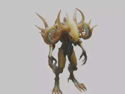 Fantasy Alien Character Monster Low-poly 3D model