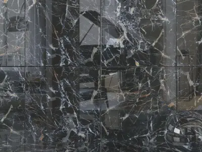 Wall Tiles Museum Laurent Black 120x120 Texture