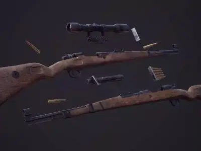 kar98kfolio Low-poly 3D model