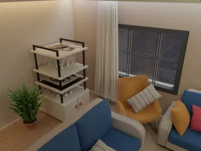 Living Room 3d Model Free 3D model purchase