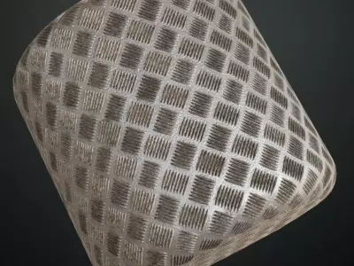 White Metal Floor PBR Seamless Texture