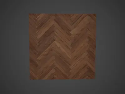 Wooden Floor 2x2 Low Poly Game Ready Low-poly 3D model