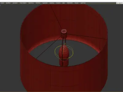 FRANKFORT CONE TABLE LAMP Low-poly 3D model