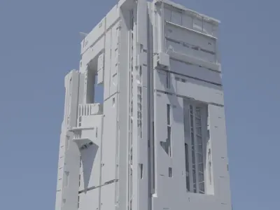 SCI-FI DEEP STRUCTURES 3D model