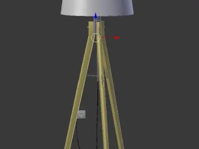 Floor Lamp Loft Industrial 3D model