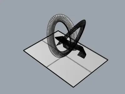 Abstract Sculpture 3D model 9