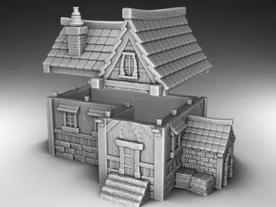 House dungeons and dragons 3D print model