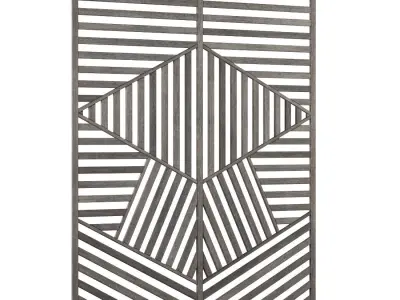 Wooden panel V2  Low-poly 3D model