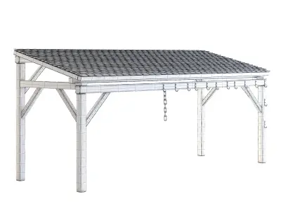 Forge Wooden Roof 3D model