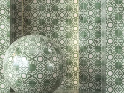 Morocco Tile Texture 4K - Seamless - 4 Color  Texture